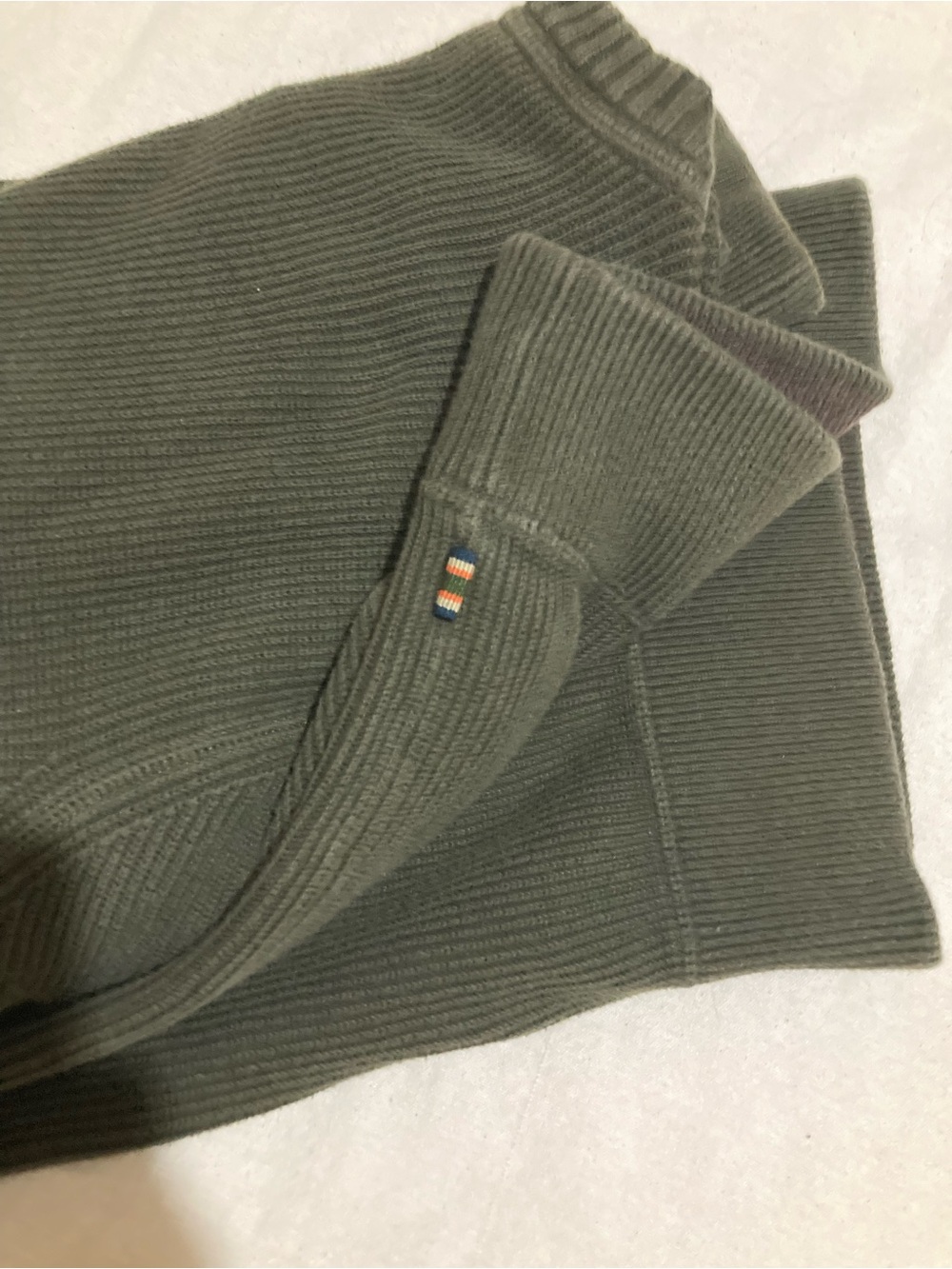 Eddie Bauer Men's Crewneck Sweater in Olive Green 2XLT - Picture 5 of 5